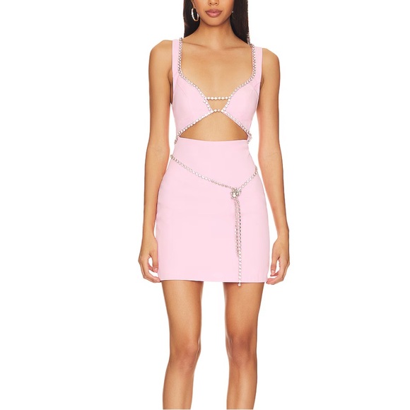 MAJORELLE | Matteson Mini Dress in Bubblegum Pink - Picture 1 of 4